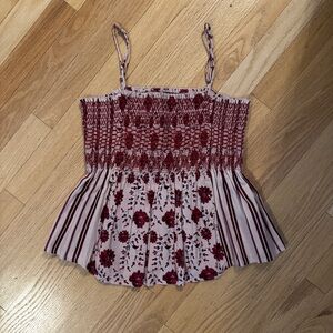 Lucky Brand Smocked Tank